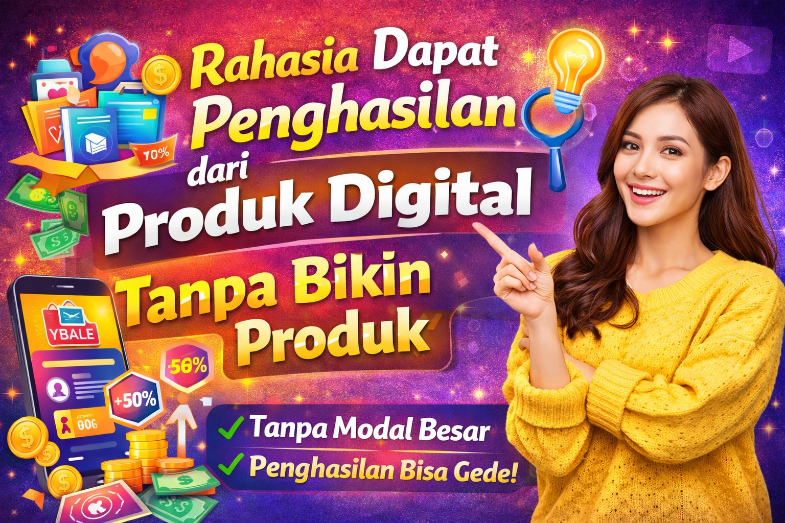 Rahasia Dapat Penghasilan dari Produk Digital Tanpa Bikin Produk