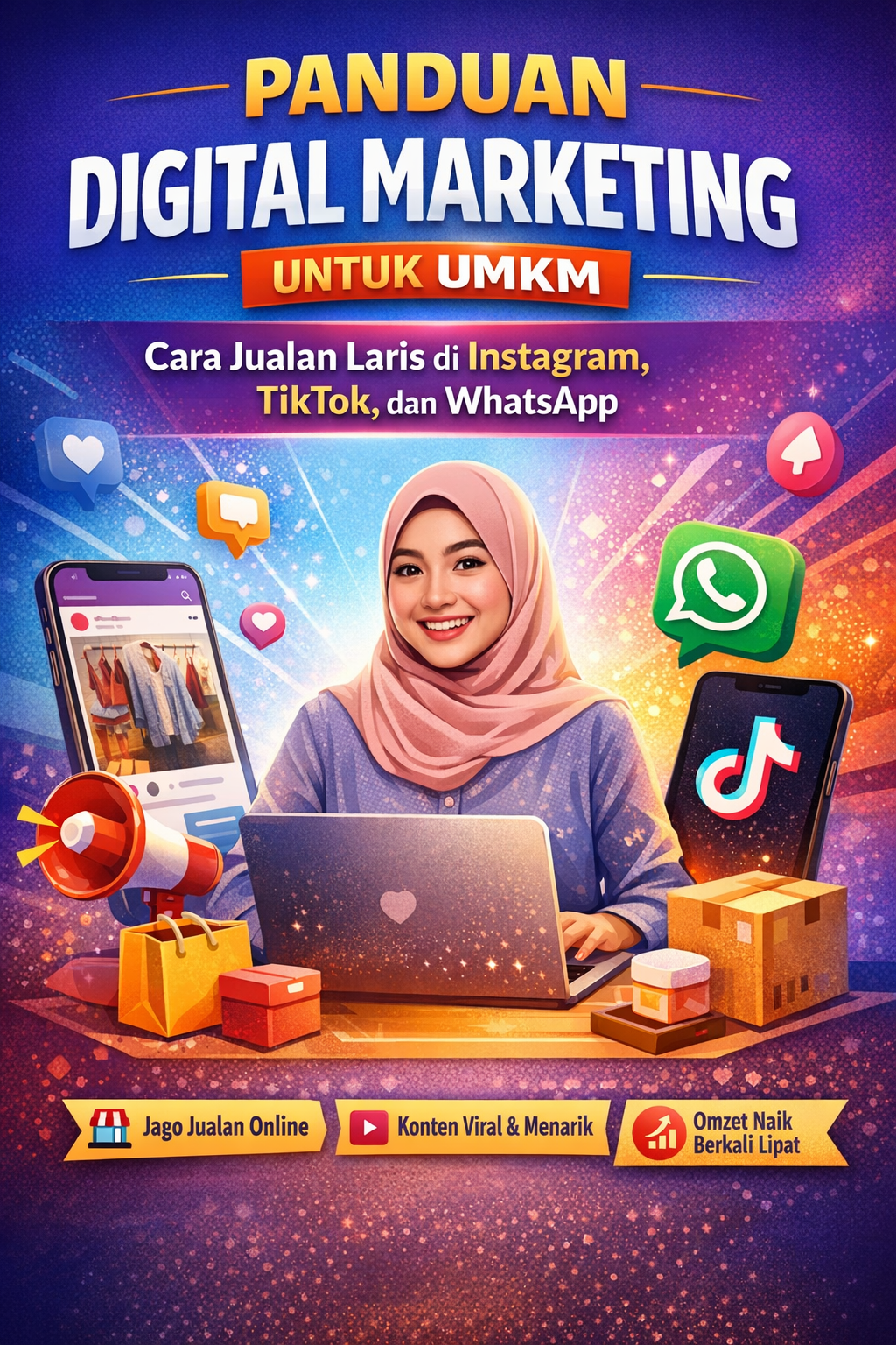 PANDUAN DIGITAL MARKETING UNTUK UMKM - Cara Jualan Laris di Instagram, TikTok, dan WhatsApp