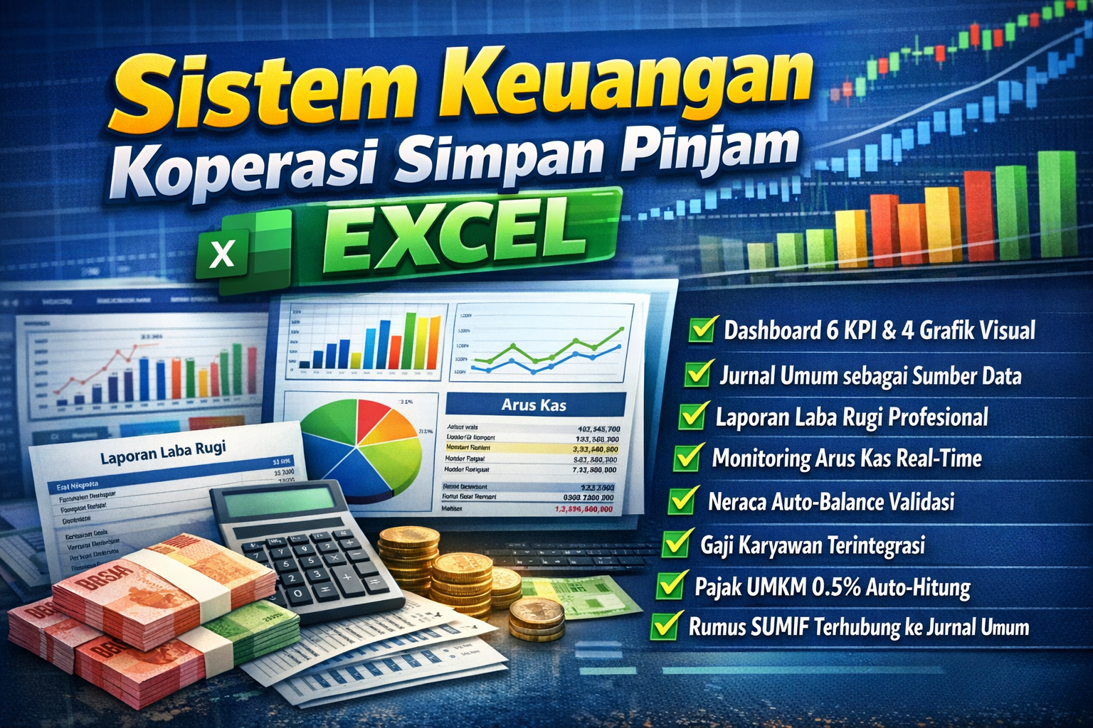 Sistem Keuangan Koperasi Simpan Pinjam Excel