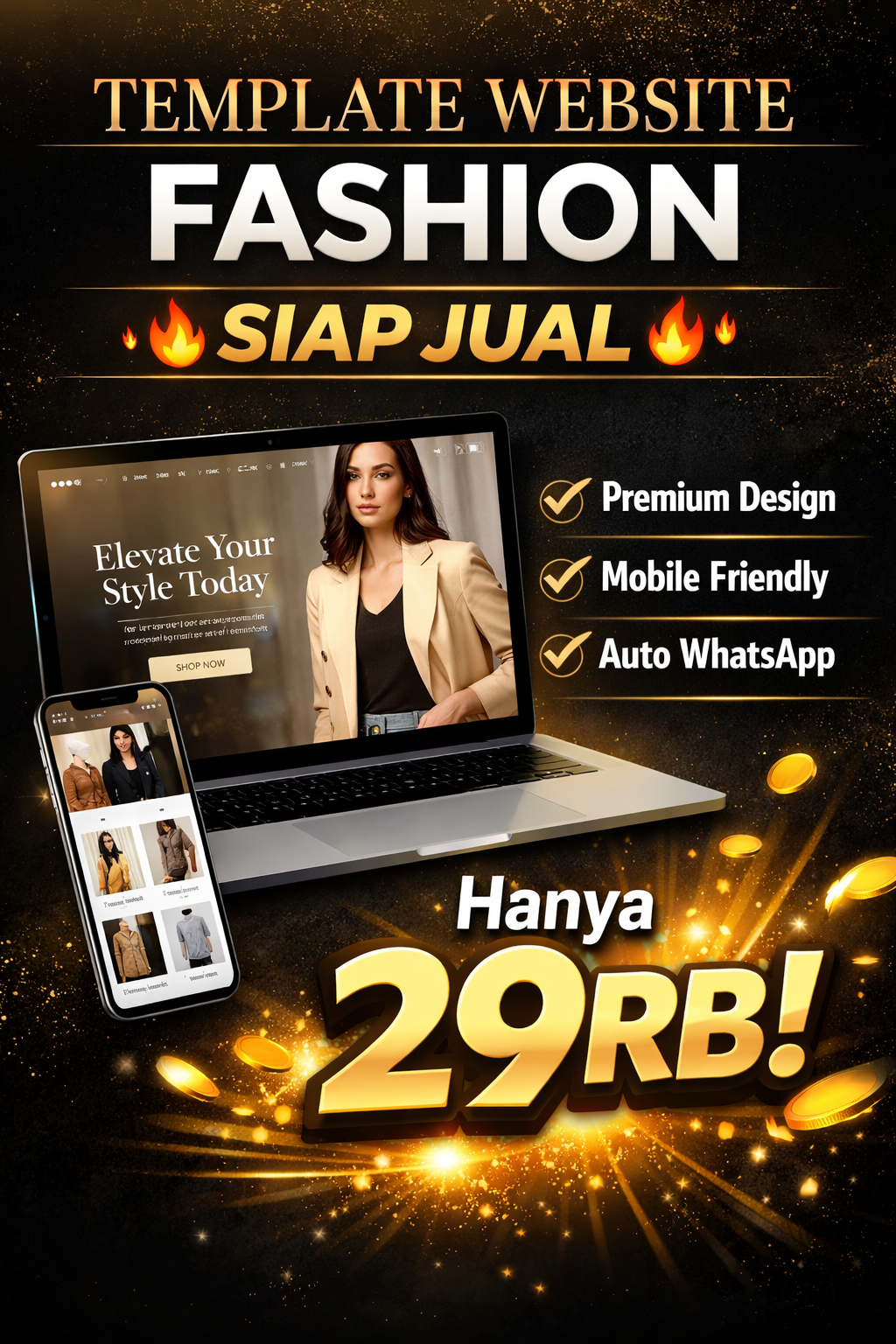 Landing Page Fashion Premium (Siap Pakai & High Converting)